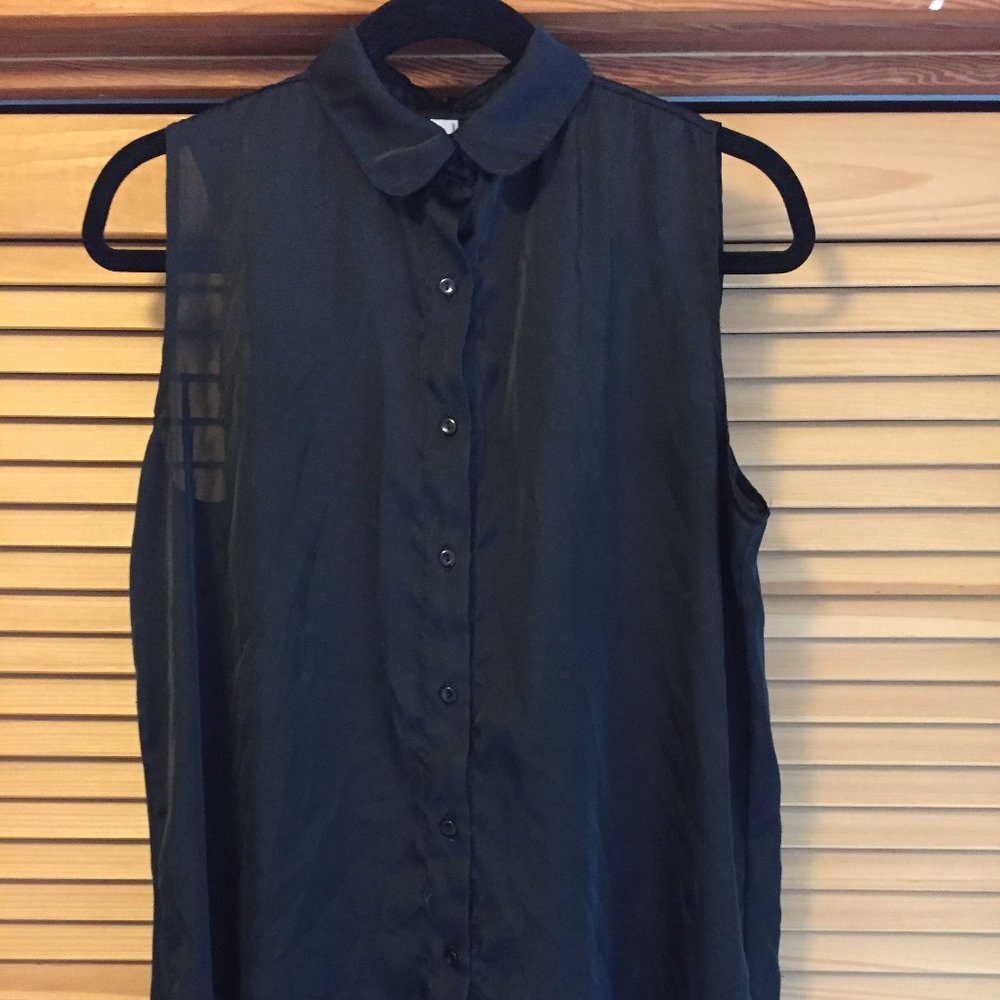 American Apparel Peter Pan Collar Sleeveless Tunic